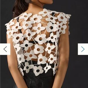 Maeve floral lace vest